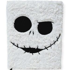 Disney Nightmare Before Christmas Jack Skellington White Furry Journal Notebook